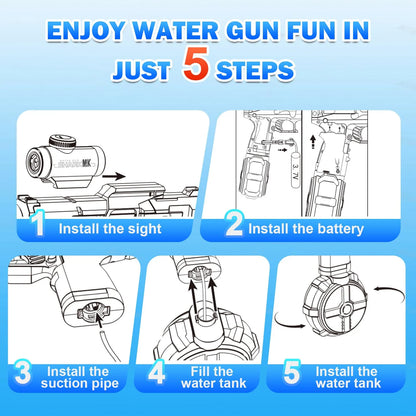 AquaBlast™ 電動ウォーターガン圧倒的パワーで遊びが一気に本気になる